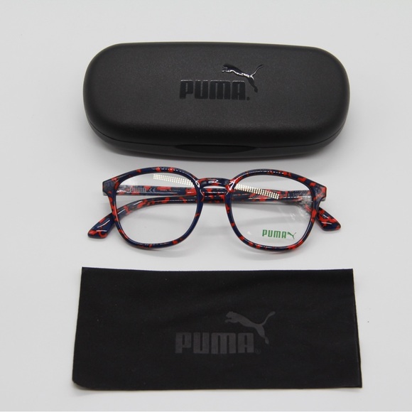 NEW PUMA PU0080O 002 RED BLUE EYEGLASSES PUMA PU00800 - Picture 9 of 9